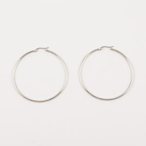 Steel Hoop Silver 6cm