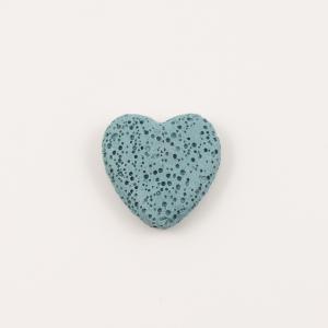 Καρδιά Λάβα Γαλάζια 3x2.9cm