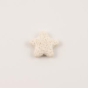 Αστέρι Λάβα Λευκό 2.6x2.6cm