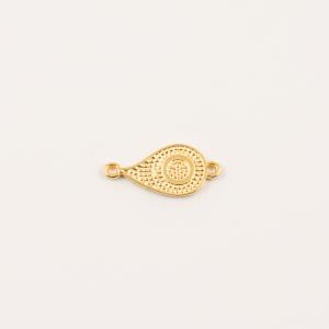 Gold Plated Forged Eye 2.3x1.1cm