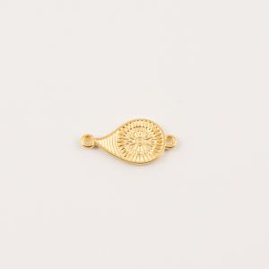 Gold Plated Grained Item 2.3x1.1cm