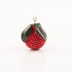 Acrylic Berry Red (2.5x2cm)