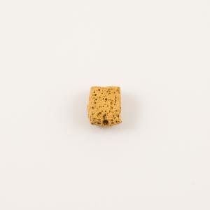 Lava Bead Mustard 1.5x1.2cm