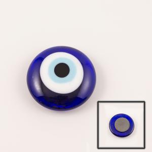 Γυάλινο Μάτι Μαγνήτης (4cm)