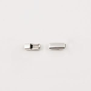 Magnetic Clasp Silver 1.8x0.5cm