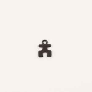 Puzzle Piece Black 1.2x0.9cm