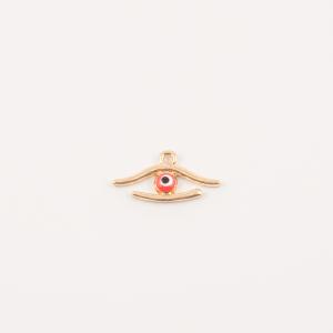 Gold Plated Eye Red 2.6x1.3cm