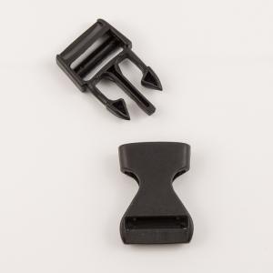 Plastic Clip Black 4.9x2.4cm