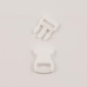 Plastic Clip White 3x1.7cm