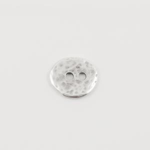 Μεταλλικό Κουμπί Σφυρίλατο Ασημί 1.8cm