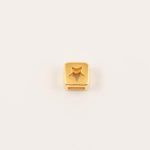 Gold Plated Cube Star 5mm