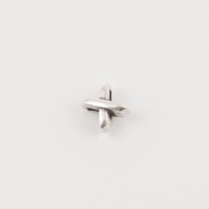 Metal Passed "X" Silver 8x8mm