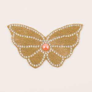 Fusible Butterfly Rhinestones 8.5x5.8cm
