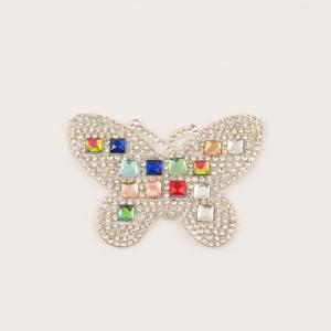 Fusible Butterfly Rhinestones 7x5cm