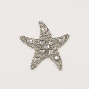 Fusible Starfish Rhinestones 6.7x6.7cm