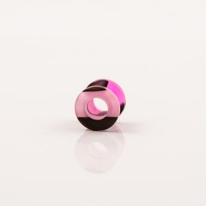 Σκουλαρίκι Streching Ροζ 8mm