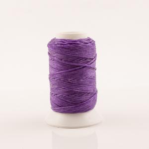 Waxed Cotton Cord Dark Purple  30m