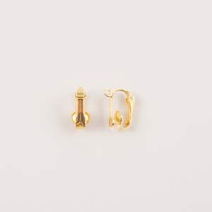 Gold Plated Clasp Clip 1.6x1.3cm