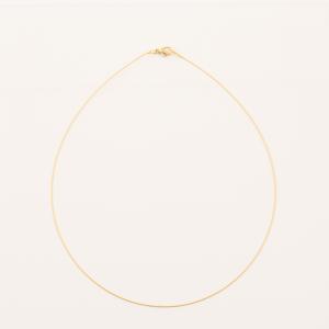 Gold Plated Base for Necklace Wire Line