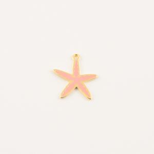 Gold Plated Starfish Pink