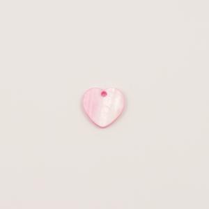 Heart Nacre Pink (1.5x1.5cm)