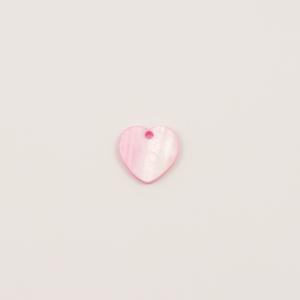 Heart Nacre Pink (1.5x1.5cm)