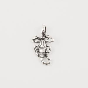 Metal Scorpion Silver 3.5x1.9cm