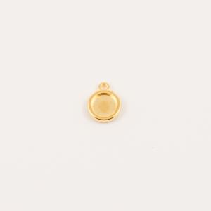 Gold Plated Base for Crystal 1.3x1cm