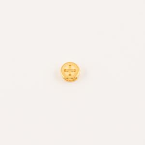 Gold Plated Round Item Cross 8mm