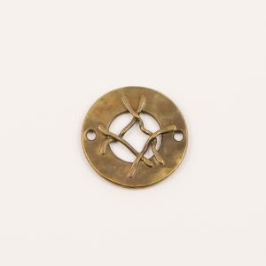 Round Grid Item Bronze 3.1cm