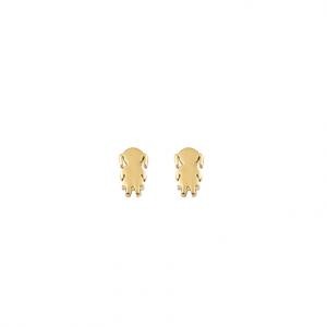 Gold Plated Steel Earrings Girl