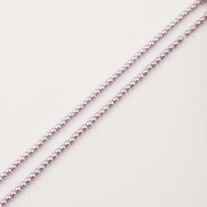 Glass Beads Grey-Purple (4mm)