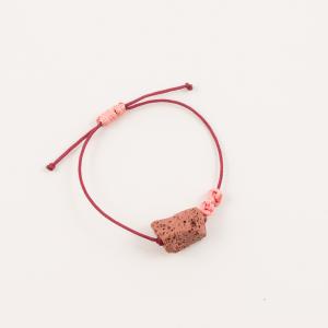 Bracelet Lava Pebble Brick