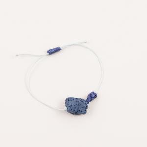 Bracelet Lava Pebble Blue