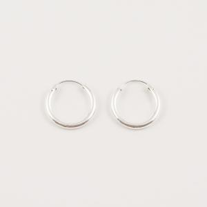 Earrings Hoops Silver 1.9cm