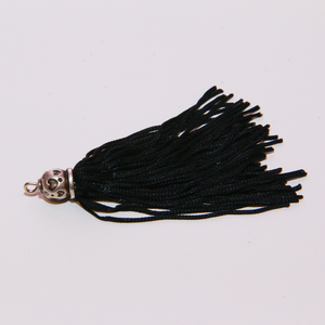 Φούντα Μαύρη με Καπελάκι (7.5cm)