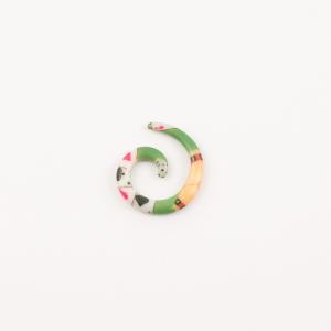 Earring Snail Acrylic "Cards"
