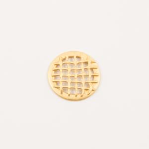 Gold Plated Round Grid Item 2.2cm