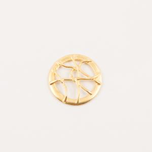 Gold Plated Round Item 3.2cm