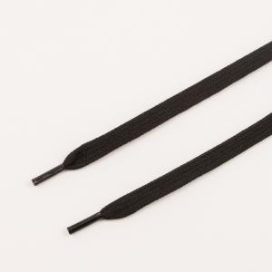 Shoe Laces Flat Black 150cm
