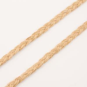 Flax Ribbon Braid Natural 1cm