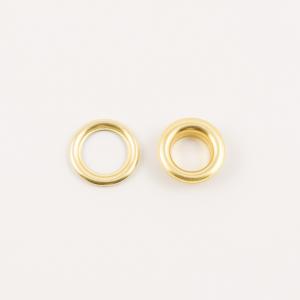 Gold Plated Grommet Stud 11mm