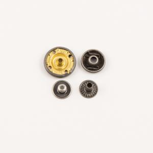 Stud Button Anthracite 17mm