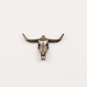 Metal Bull Black Nickel 5.2x3.4cm