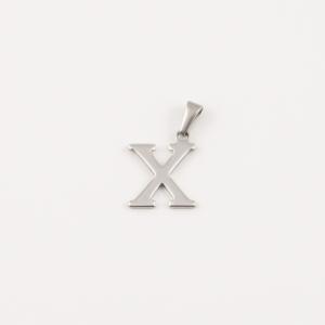 Steel Monogram "X" (2.5x1.6cm)