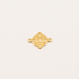 Gold Plated Perforated Item 2x1.5cm