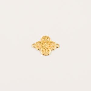 Gold Plated Perforated Item 2x1.6cm
