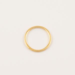 Gold Plated Steel Ring 2mm
