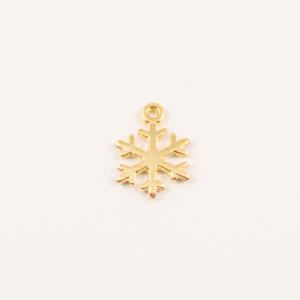 Gold Plated Snowflake 1.9x1.5cm