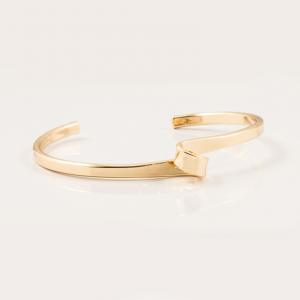 Gold Plated Bracelet Twisted 6.5cm